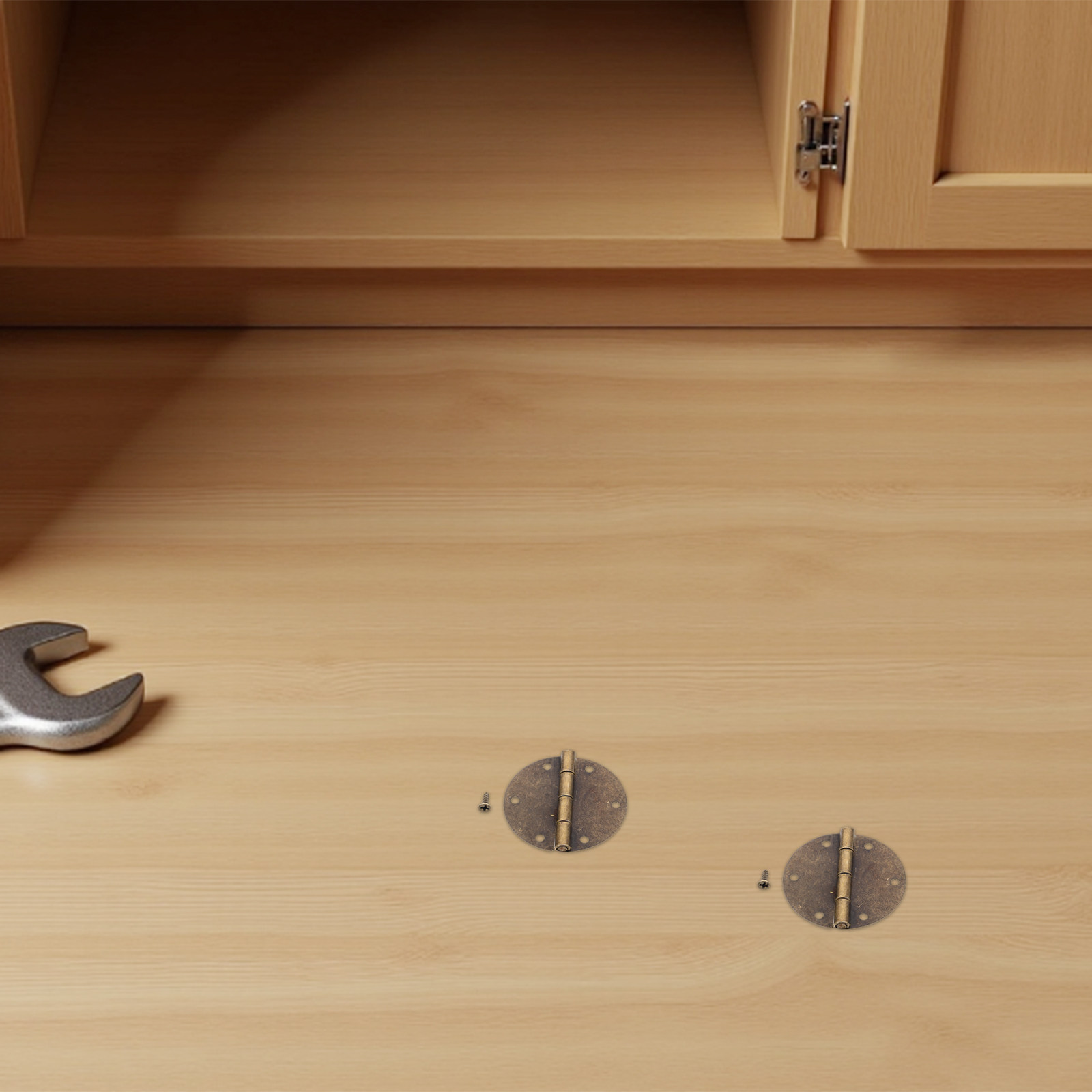 Woodworking Kitchen Projects - 10 Peças Dobradiça Redonda Vintage de