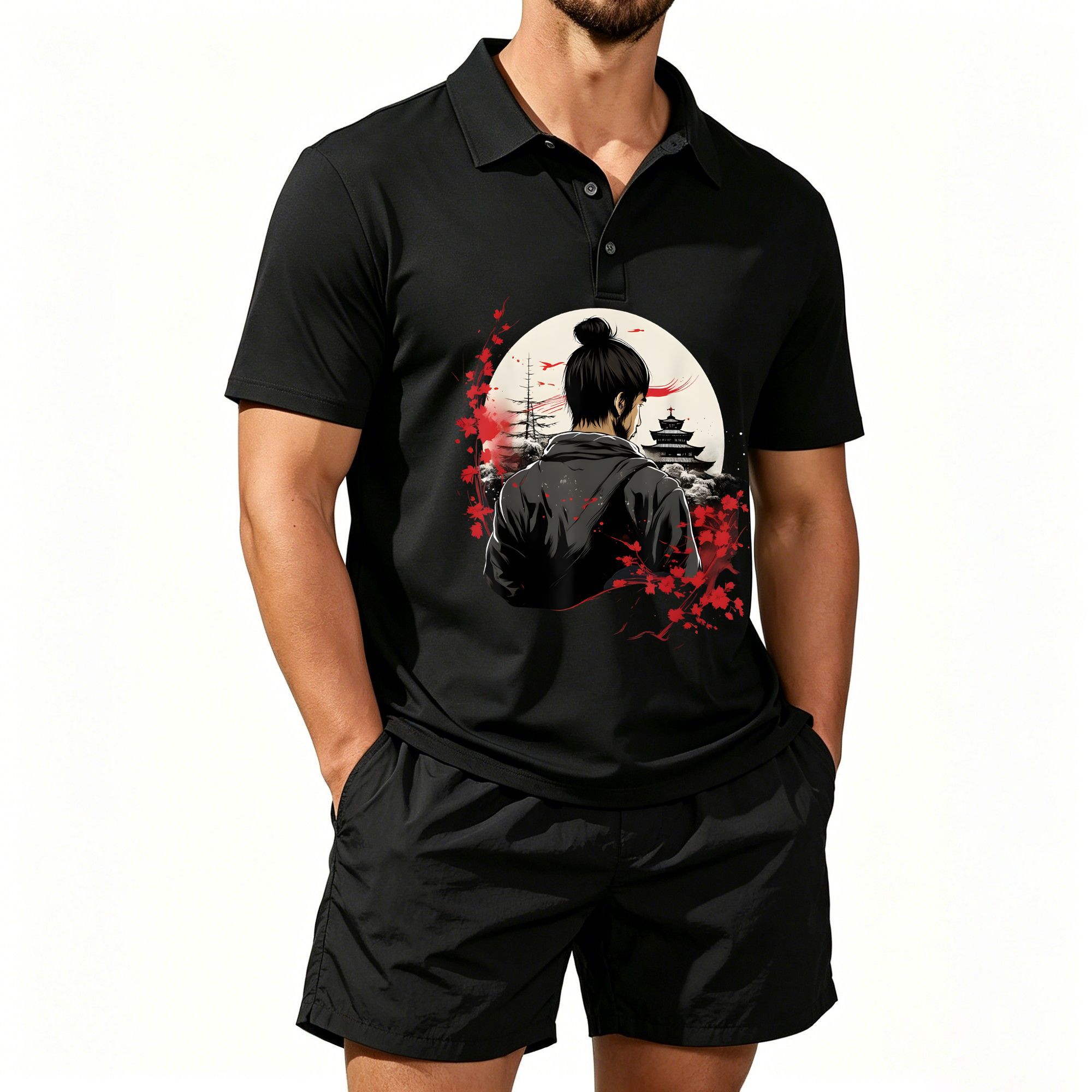 Woodworking Art - Conjunto de Camisa Polo Masculina e