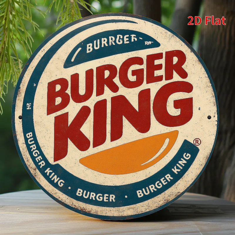 Woodworking Logos - Logotipo Burger King Retro de madeira