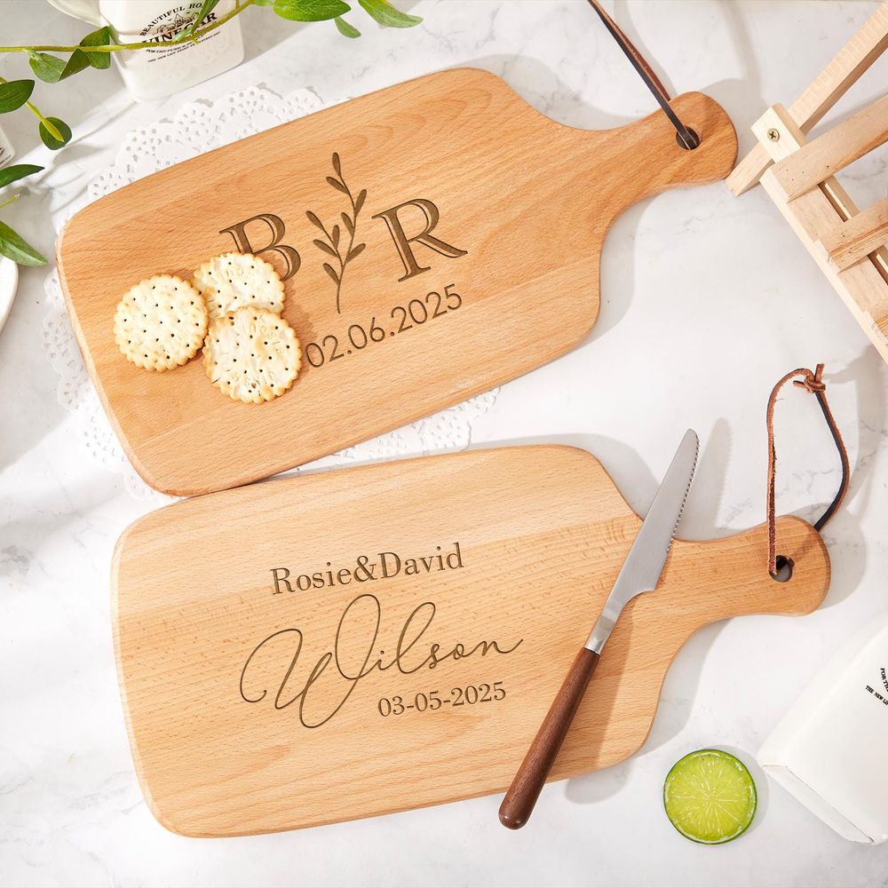 Woodworking Logos - Tábua de Corte de Madeira Personalizada