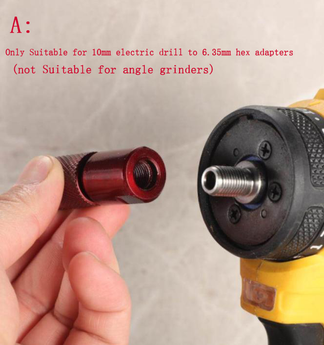 Woodworking Or Woodworking - Adaptador para esmerilhadeira angular, conector hexagonal
