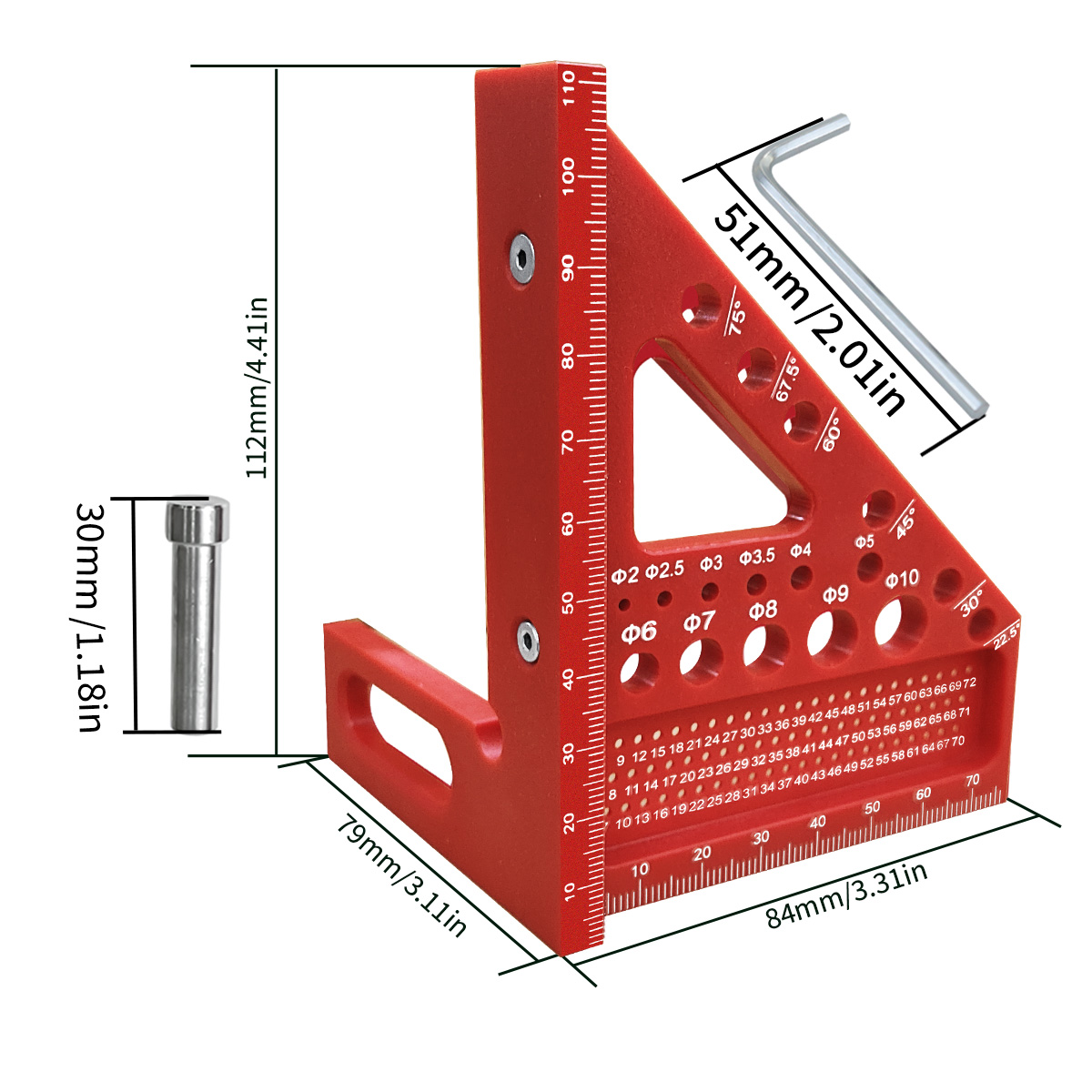 Régua de Medição 3D Multiângul - Woodworking For Engineers avaliação e preço