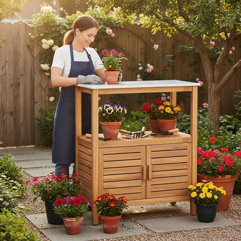 Bancada de Jardinagem Externa  - Woodworking Workbench avaliação e preço