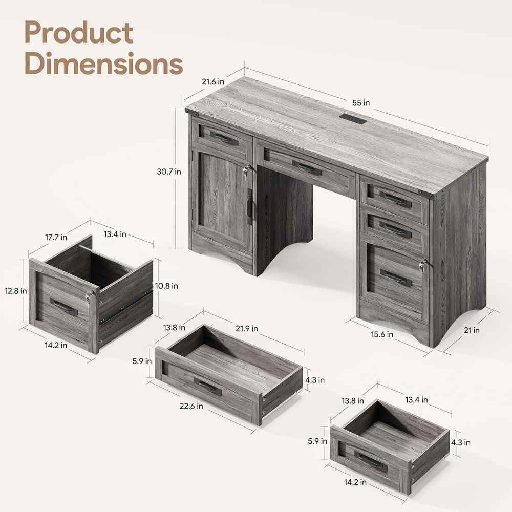 Escrivaninha Moderna 55 com Ga - Woodworking Or Woodworking avaliação e preço