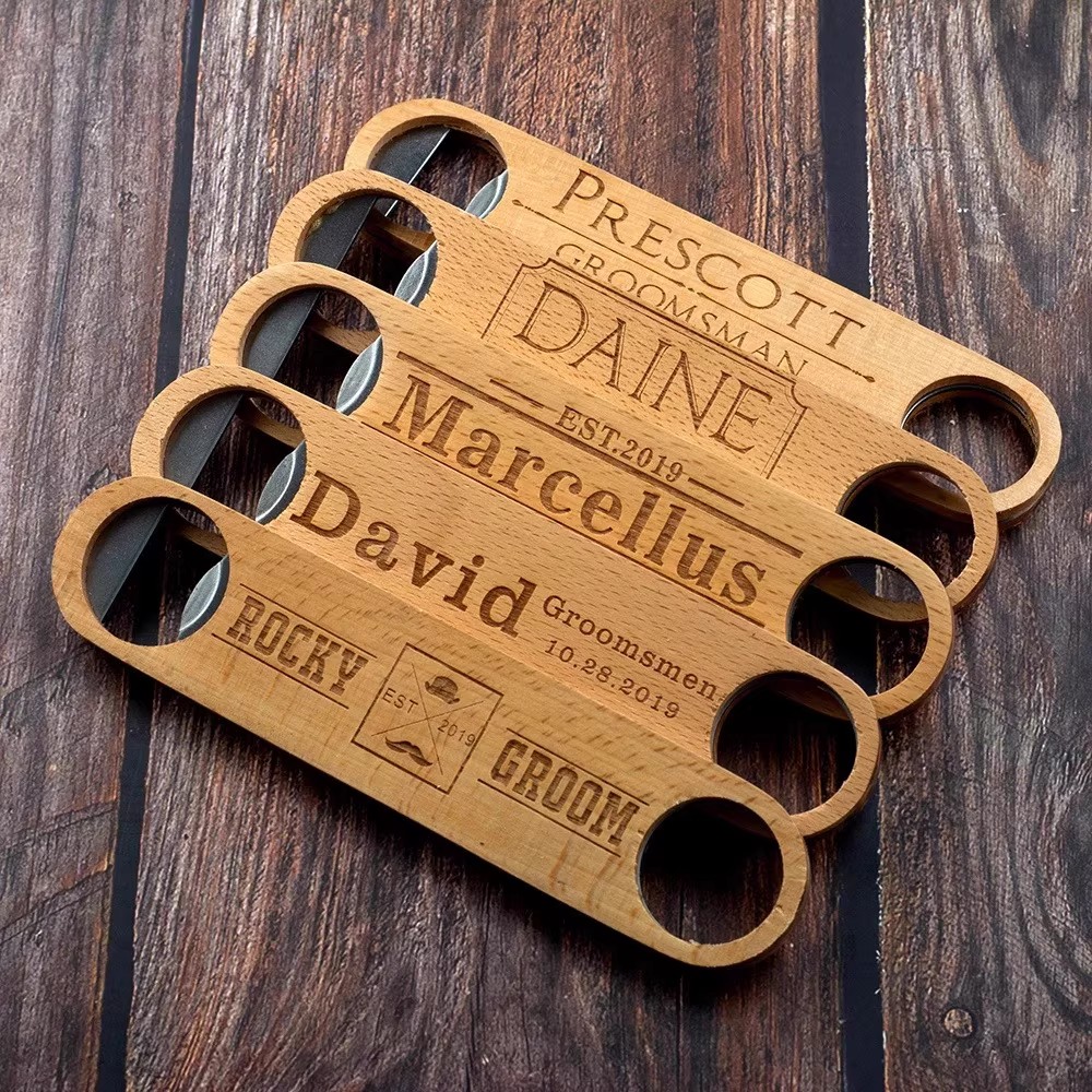 Abridor de garrafas de cerveja - Woodworking Logos avaliação e preço