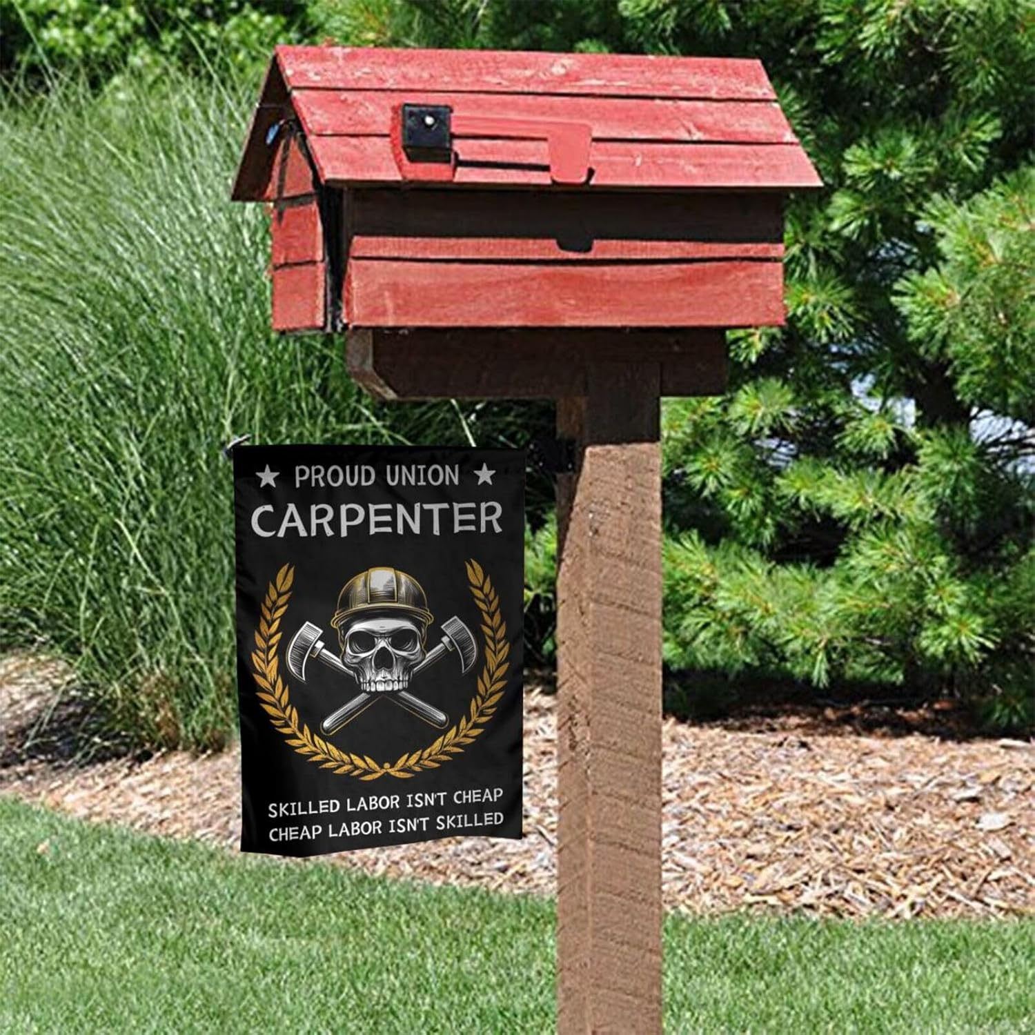 Bandeira de Jardim Dupla Face  - Woodworking Union avaliação e preço