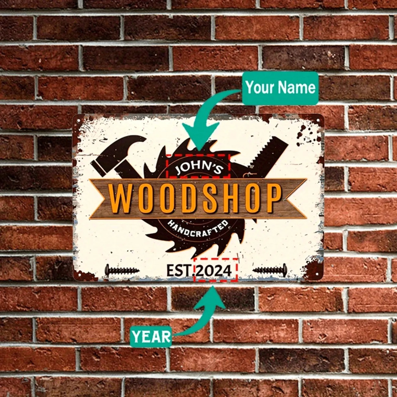Placa Personalizada de Carpint - Woodworking Art avaliação e preço